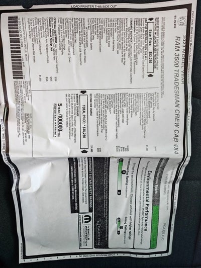 2023 RAM 3500 Tradesman