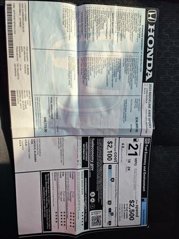 2023 Honda Ridgeline Sport