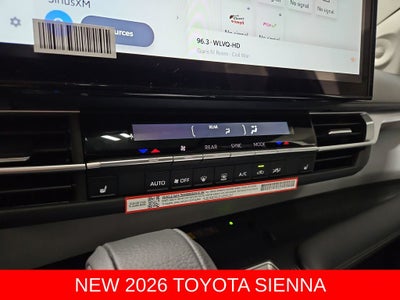 2026 Toyota Sienna XLE 8 Passenger